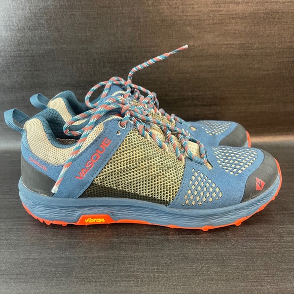 Vasque Breeze LT GTX Women's 7.5 Blue Goretex Hiking Trail Running Vibram Shoes - Picture 4 of 9